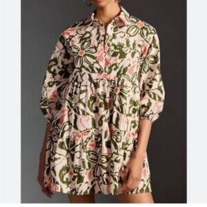 Maeve Bettina Shirt Dress with pockets - Floral Dress